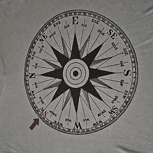 BANANA REPUBLIC COMPASS SHIRT SIZE LARGE